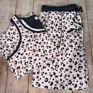Karen Neuburger Love Lounge XL Leopard Print Loungewear Set